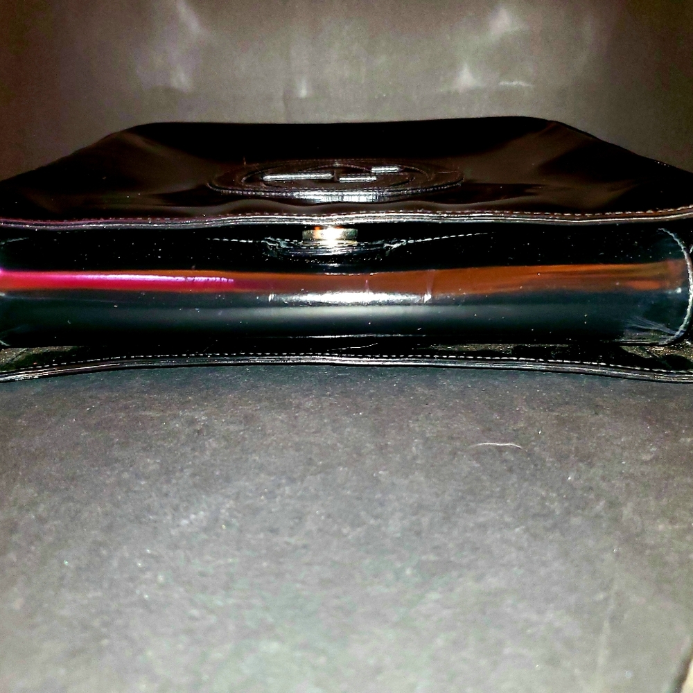 🖤AUTHENTIC Vintage GUCCI Black Patent Leather Purse Excellent Used Condition 🖤 - Picture 12 of 16